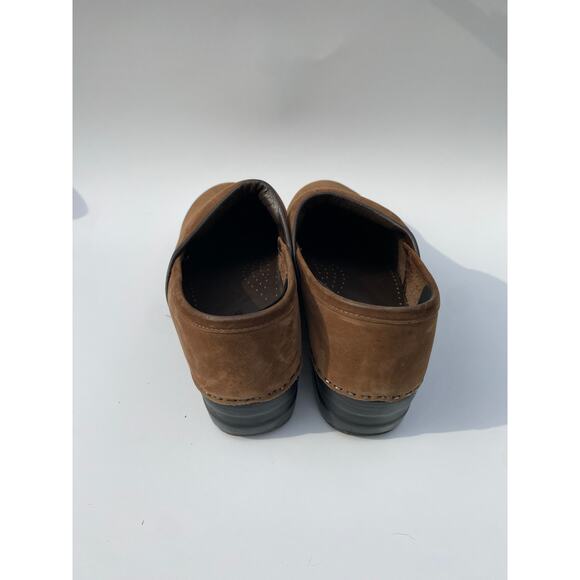 LL Bean Brown‎ Suede Slip On Loafer Clogs SZ 9 M Nursing Outdoor Comfort - Picture 3 of 9